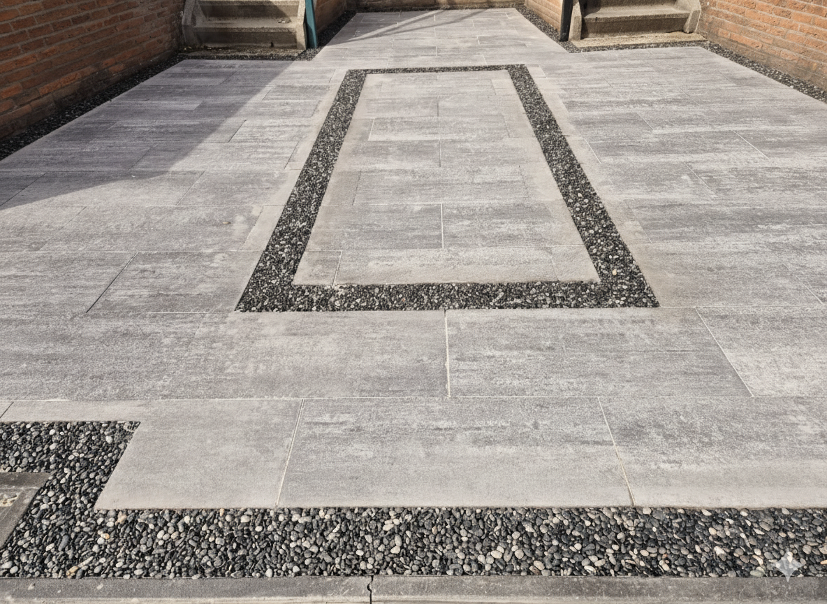 Afbeelding van project Voortuin renovatie met Beach Pebbles